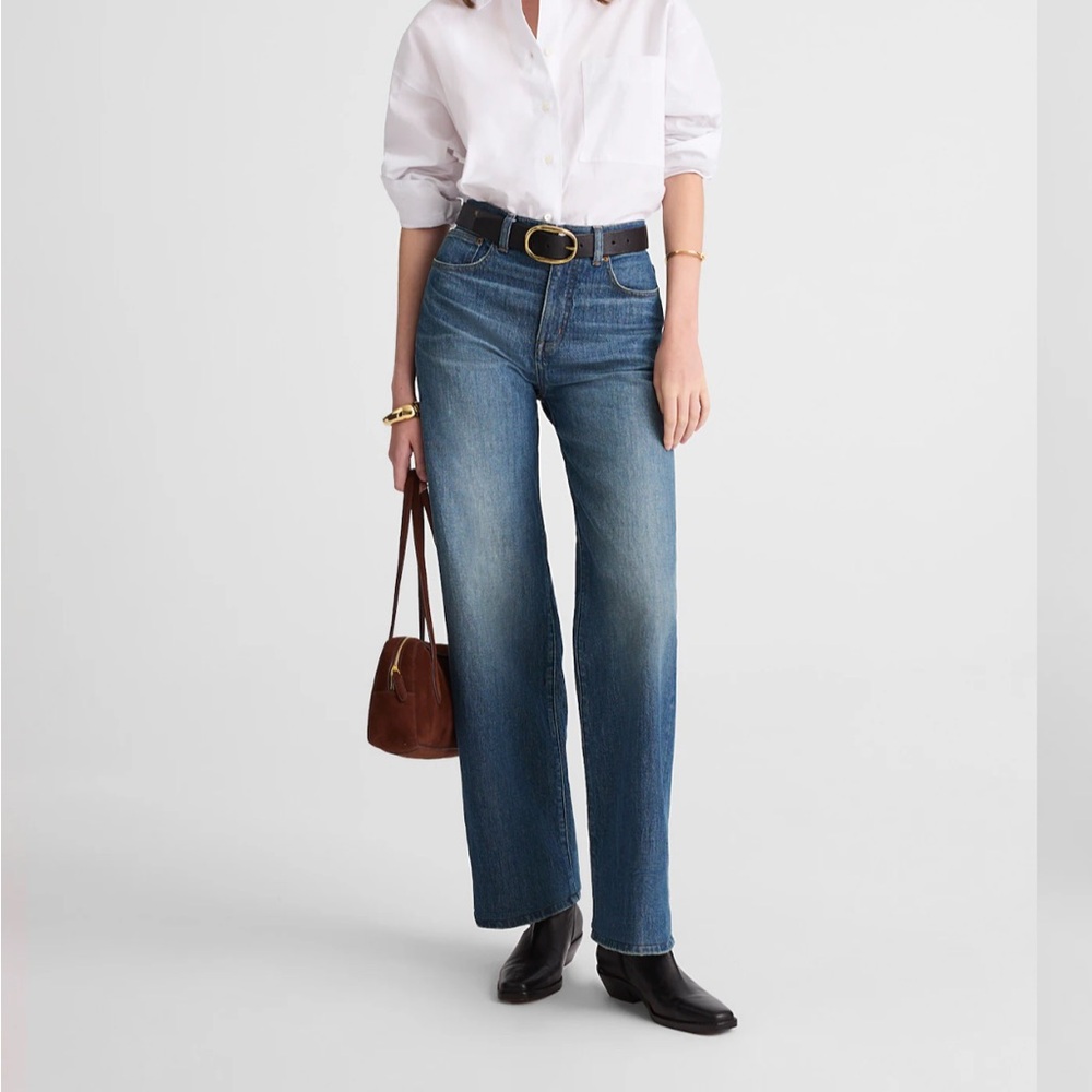 Madewell The Perfect Wide Leg Jean Size 24 Concho Wash